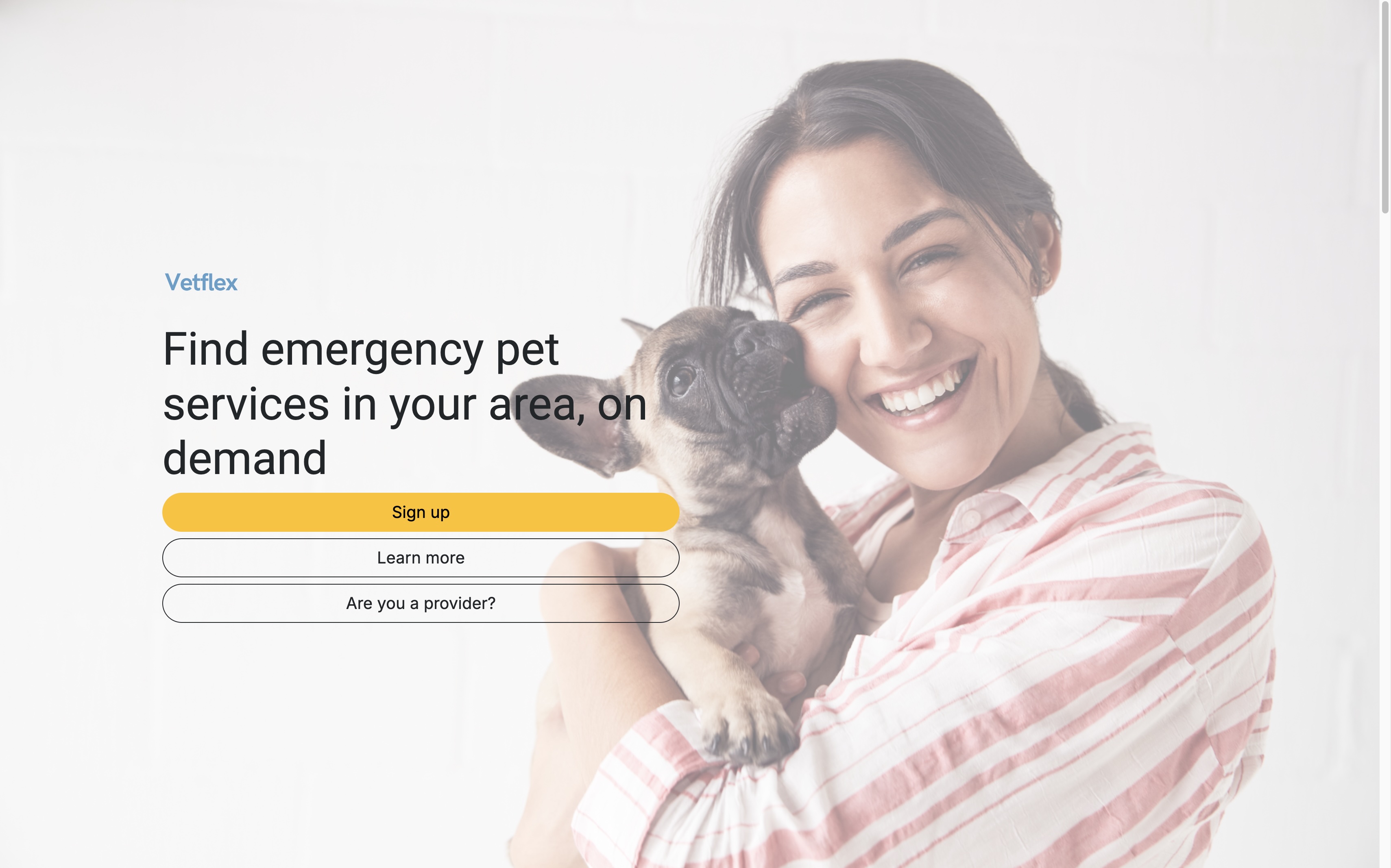 Screenshot of GetVetflex.com